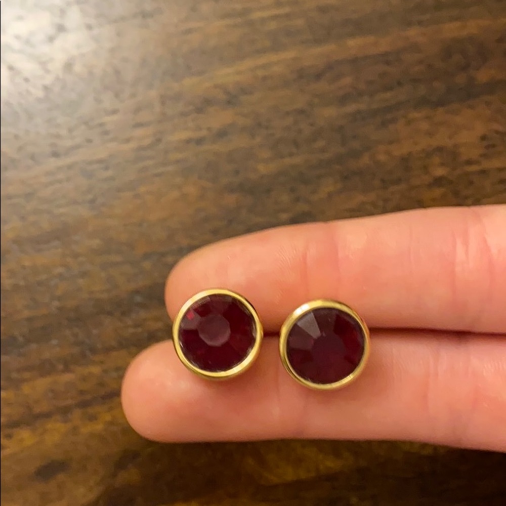 Kate Spade ruby stud earrings